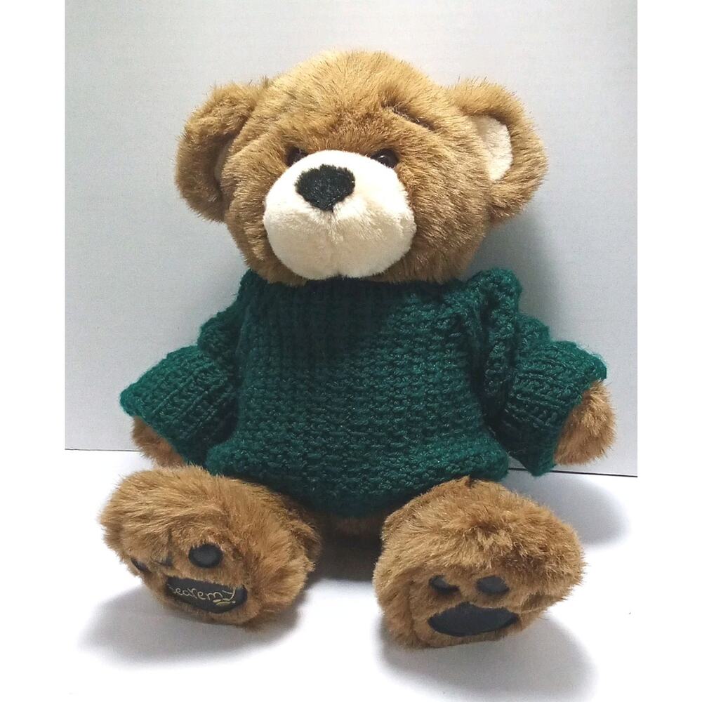 Build A Bear Bearemy Large 16" Stuffed Animal With Green Sweater